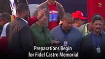 Preparations Begin for Fidel Castro Memorial