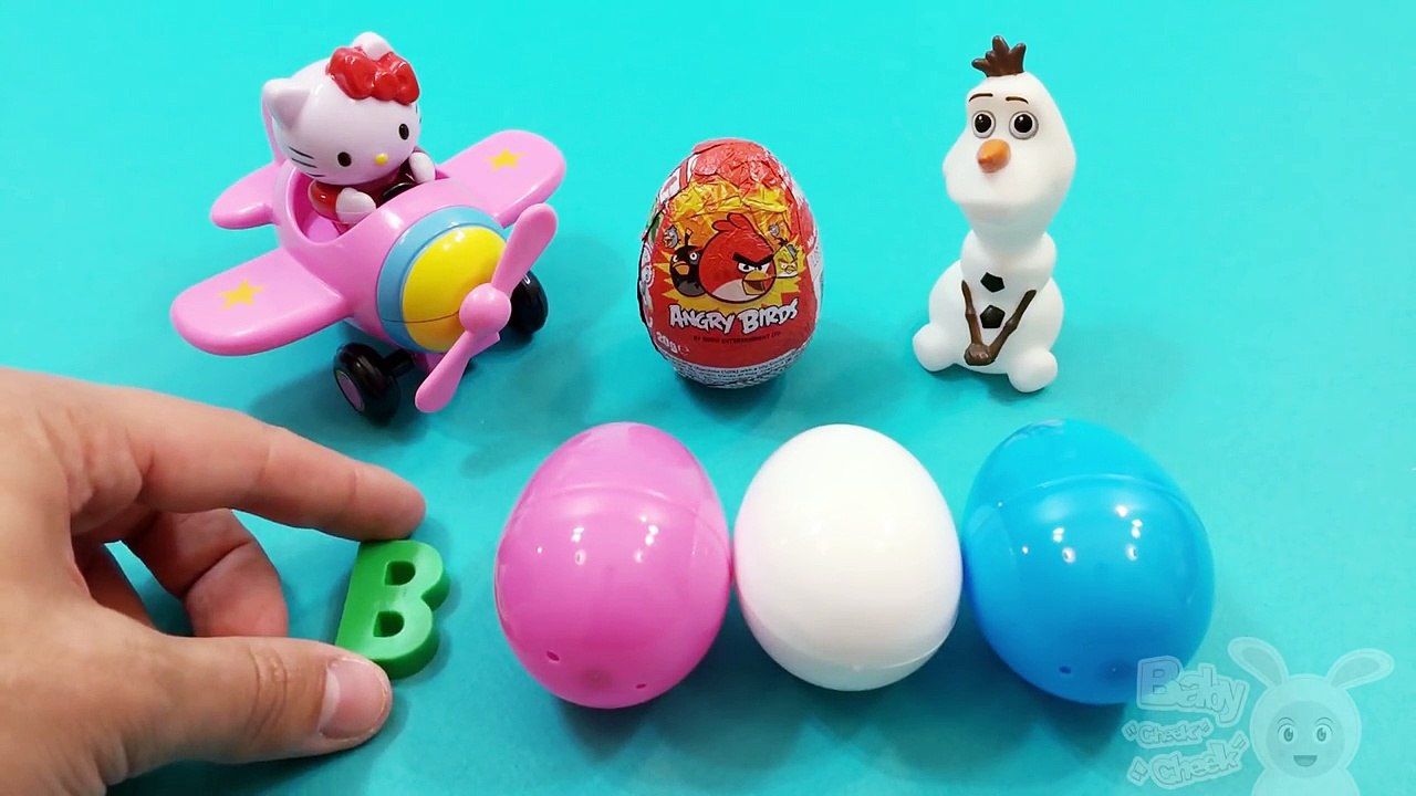 Angry Birds Surprise Egg Learn A Word! Spelling Animals Words! Lesson 1