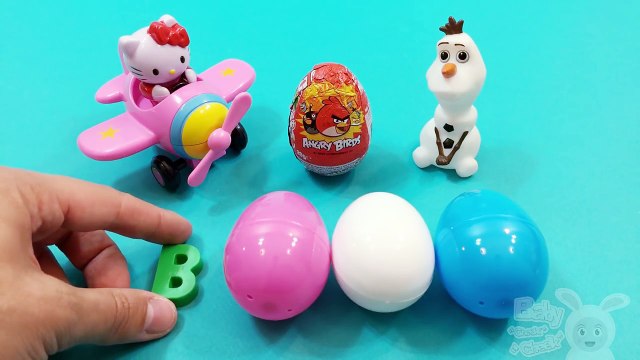 Angry Birds Surprise Egg Learn A Word! Spelling Animals Words! Lesson 1