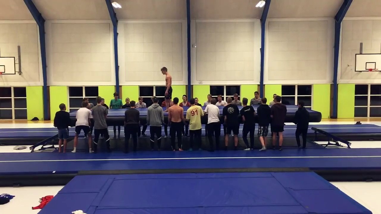 Huge quadruple backflip (with a little help from friends!) PEOPLE ARE AWESOME 2016 HD