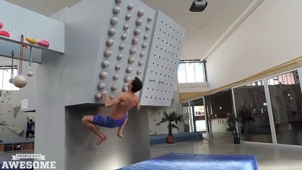 Impressive rock climbing practice PEOPLE ARE AWESOME 2016 HD