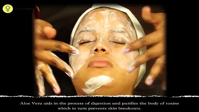 HOW TO MAKE ALOE VERA FACIAL AT HOME ACNE FACE MASK