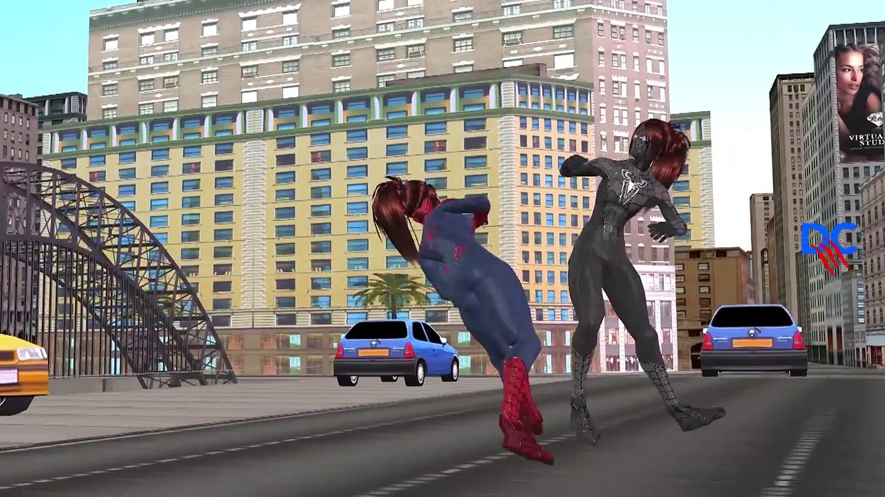 Finger Family Nursery Rhymes Spiderman Vs Venom And Black Spiderman Cartoons For Children