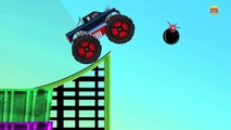 Monster Truck For Kids | Stunts Chase And Race Cartoon