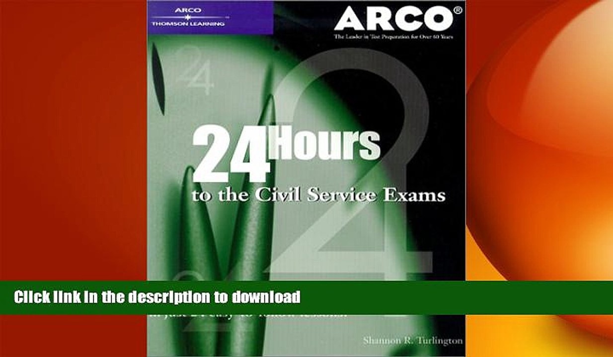 READ THE NEW BOOK 24-Hours to Civil Service Exam 1st ed (Arco Master the Civil Service Exams) READ
