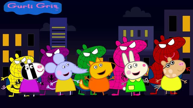 Gurli Gris Dansk Spiderman vs Dinosaur Venom ! Finger Family Song Nursery Rhymes