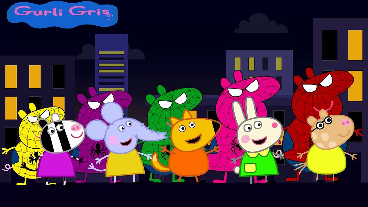 Gurli Gris Dansk Spiderman vs Dinosaur Venom ! Finger Family Song Nursery Rhymes