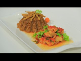 كزبرية فيليه السمك - أرز صيادية بالكاليماري | شبكة و صنارة حلقة كاملة