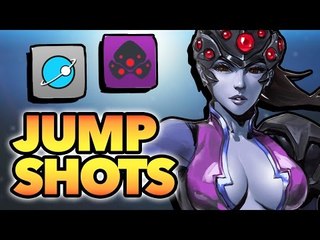 Top 50 JUMP SHOTS Overwatch Moments Widow plays Hanzo