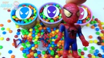 Ice Cream Cups Spiderman Candy Skittles M&Ms Surprise Toys Marvel Superheroes Spiderman Collection