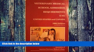 Price Veterinary Medical School Admission Requirements in the United States and Canada 1992