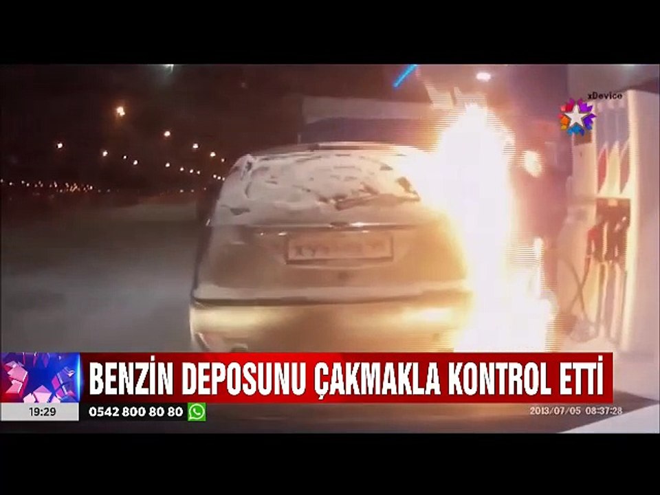 Benzin deposunu çakmakla kontrol etmeye çalışan kadının akibeti