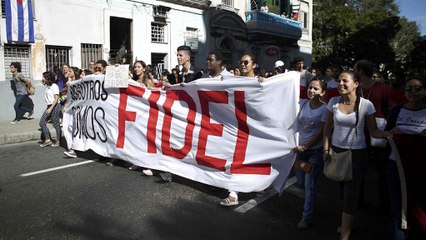 تكريم فيدل كاسترو في هافانا