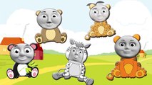 THOMAS And Friends WILD ANIMALS Daddy Finger Family Songs
