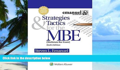 Price Strategies   Tactics for the MBE (Emanuel Bar Review) Steven L. Emanuel On Audio