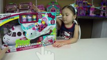 SUPER CUTE HELLO KITTY AIRPLANE TOY AIRLINER HK PLANE HK Figures Kid Friendly Opening Toys Unboxing