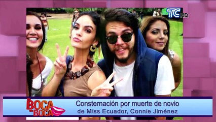 Pesar por trágica muerte de hijo de conocido productor de Tv y novio de la actual Miss Ecuador