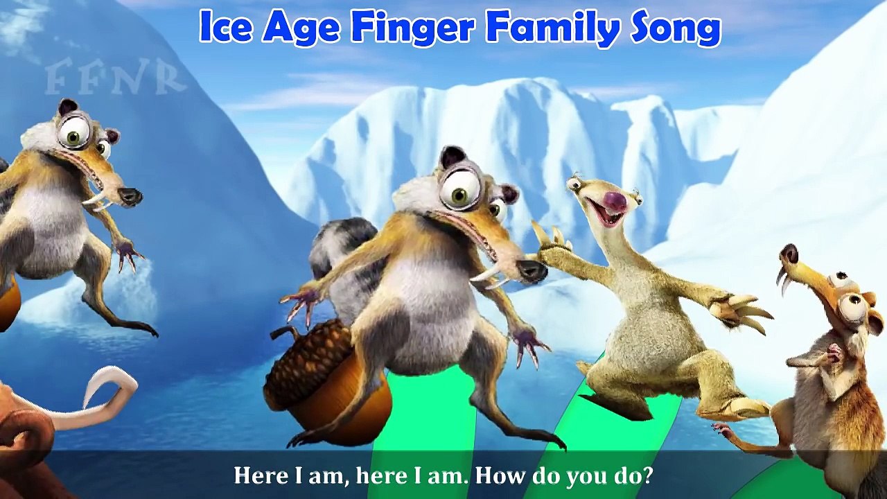 Ice Age Finger Family Nursery Rhymes and Songs | Kids Songs | Cartoon Finger Family