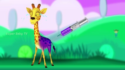 Learning Colors Injection Giraffe | Colors for Children to Learn | learn colors with Cute Giraffe