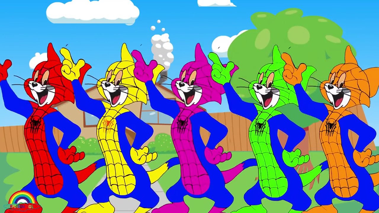 Spiderman Tom and Jerry Finger Family Song - Tom and Jerry Cartoon Nursery Rhymes Lyrics & More