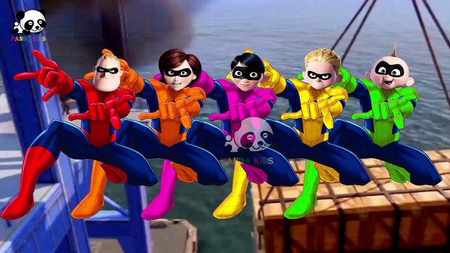 #The Incredibles #Spider-man #Finger Family Songs #Nursery Rhymes Lyric & More Panda Kids