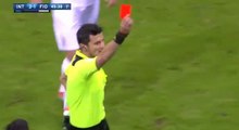 Gonzalo Rodriguez Red Card   - Inter 3 - 1 Fiorentina 28.11.2016