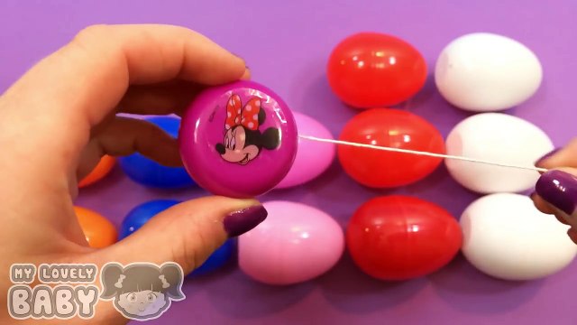 Learn Patterns with COLORS Surprise Eggs! Opening Eggs Filled Minions Toys! Lesson 9