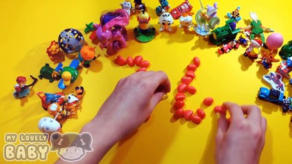 Learn to Count 1 to 70 with Candy Numbers and Toys! Lesson 7