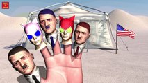 HITLER - CATWOMAN GO TO THE TOILET AND FART Finger Family | Nursery Rhymes In 3D Animation