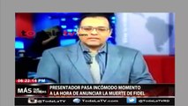 Presentador del noticiero CNN pasa momento desagradable al presentar muerte de Fidel Castro - Más que Noticias - Video