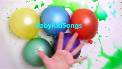 TOP Little STAR Wet Balloons - Mega Learn Colors Balloon Compilation - 15 Minutes Finger Family