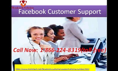 Facebook Customer Support 1-866-224-8319 (toll-free) help of Facebook record