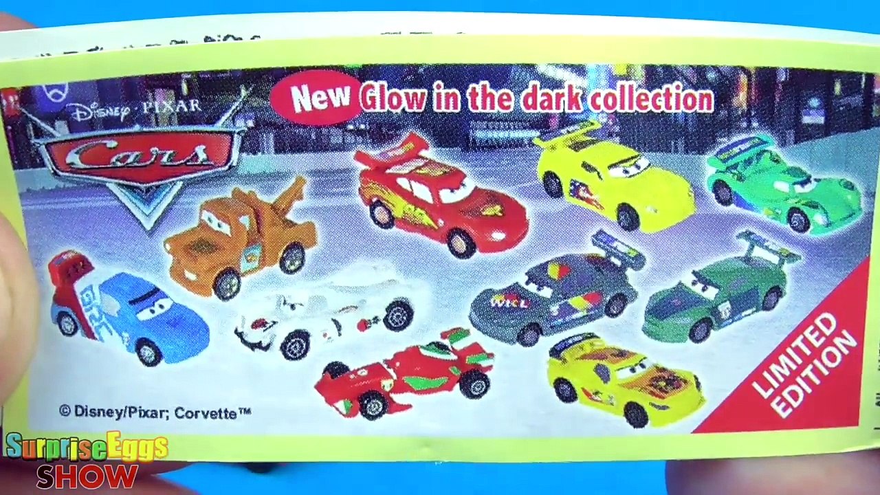 Cars2 Toy Surprise Easter Eggs CARS 2 Disney Pixar Holiday Edition new Review by SurpriseEggsSHOW