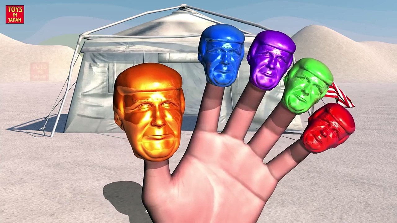 DONALD TRUMP CANDY RIDE SYRINGE CAR Finger Family & MORE | Nursery Rhymes In 3D Animation