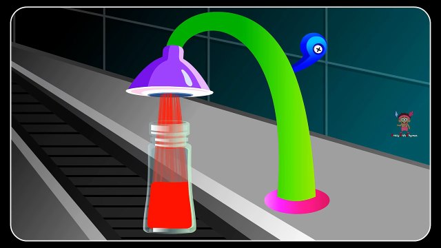 Learn Colors with Colors Station, Teach Colours, Baby Children Kids Learning Videos by Crazy Rhymes