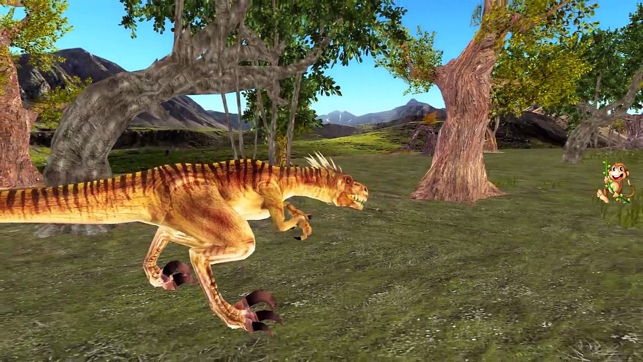 Colours Dinosaurs Vs T-Rex Finger Family Nursery Rhymes | Dinosaurs Cartoons Finger Family