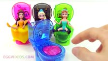 Disney Princess Toilet Potty Slime Surprise Toys Fart Noise Frozen Elsa Super Hero Peppa Pig Kitty