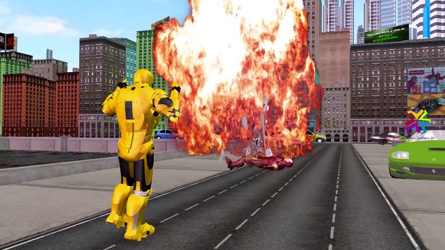 Finger Family Rhymes Spiderman Vs Black Spiderman Cartoons | Ironman Vs Yellow Ironman Finger Family