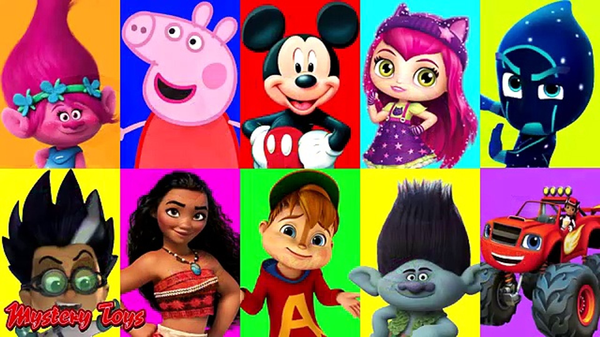 PJ Masks Game - Play Doh Learning Colors Peppa Pig English Episode, Paw  Patrol, Disney Moana, Trolls – Видео Dailymotion
