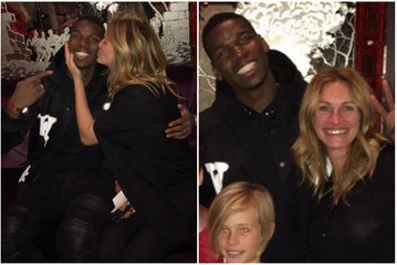 Le bisou de Julia Roberts à Paul Pogba !