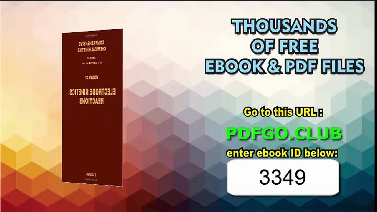 Electrode Kinetics (Comprehensive Chemical Kinetics)