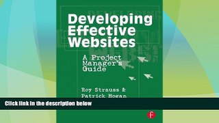Price Developing Effective Websites: A Project Manager s Guide Roy Strauss On Audio