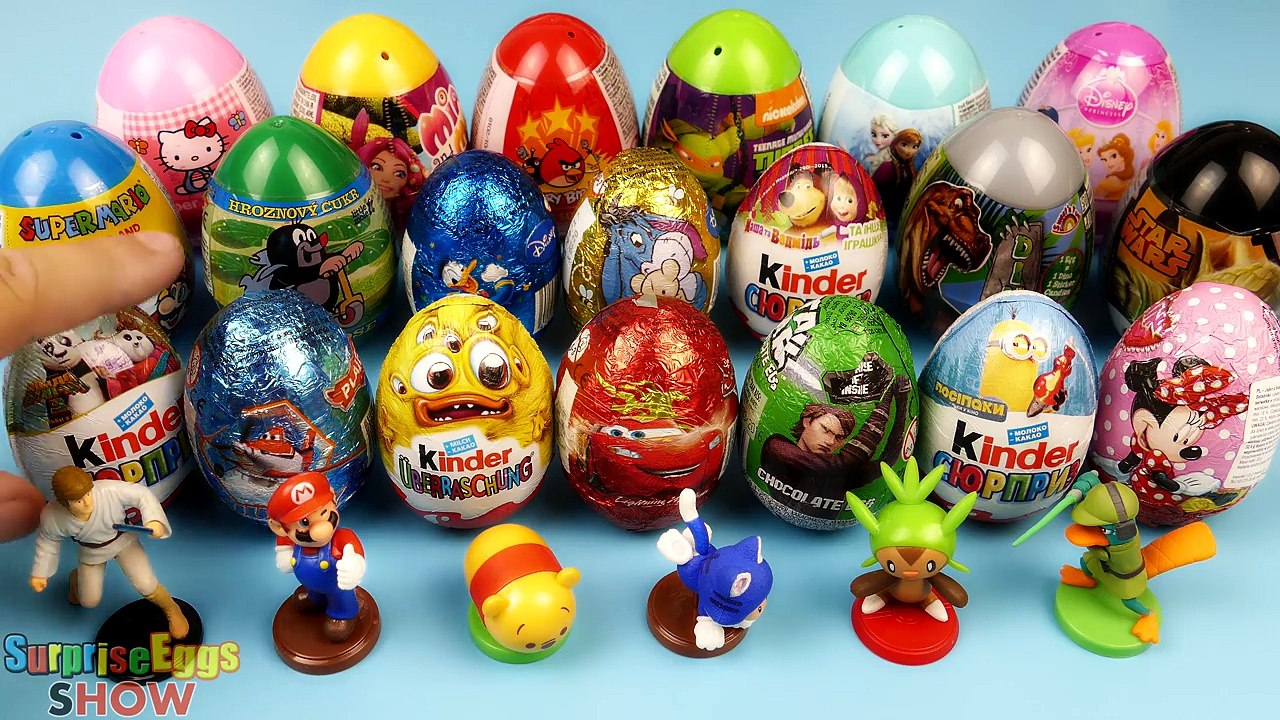 26 Surprise Eggs, Cars, Tsum Tsum, Pokemon Go, Kinder Surprise, Маша и Медведь, TMNT, Frozen 2