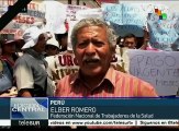 Perú: trabajadores públicos de diversos sectores siguen en huelga