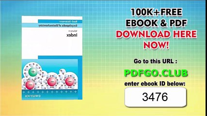 Encyclopedia of Electrochemistry, Index (Volume 11) Volume 11 Edition