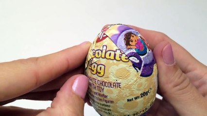 FAIL Dora The Explorer Kinder Surprise Chocolate Egg Unboxing