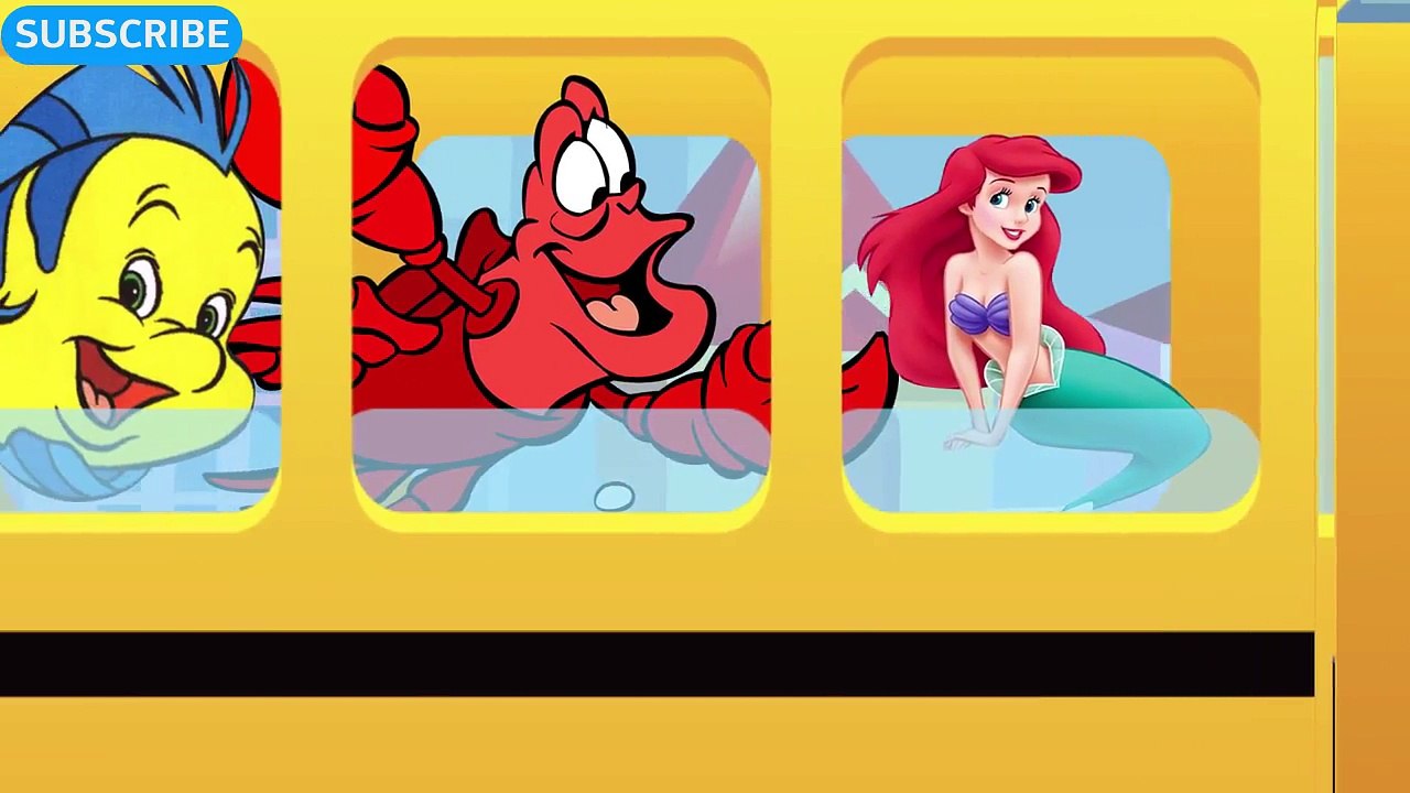 Disney LITTLE MERMAID WHEELS ON THE BUS SONG - Princess Ariel Disney Princesses