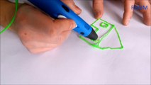 Magic 3D PEN - Drawing - 3D Modeling Printing- Pen Art - Scribbler - How to make a Simple House
