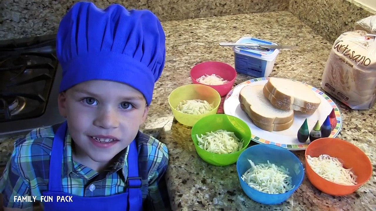 Kid Size Cooking: Rainbow Grilled Cheese Sandwich