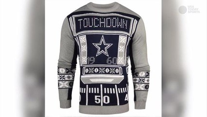Ugly Christmas sweaters for the sports fan